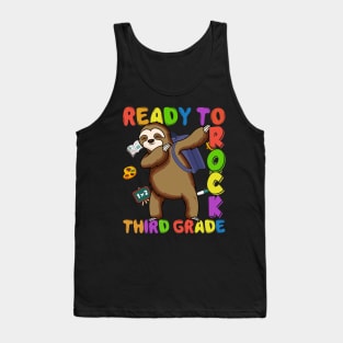 Dabbing 3rd Grade Sloth Back To School Tank Top